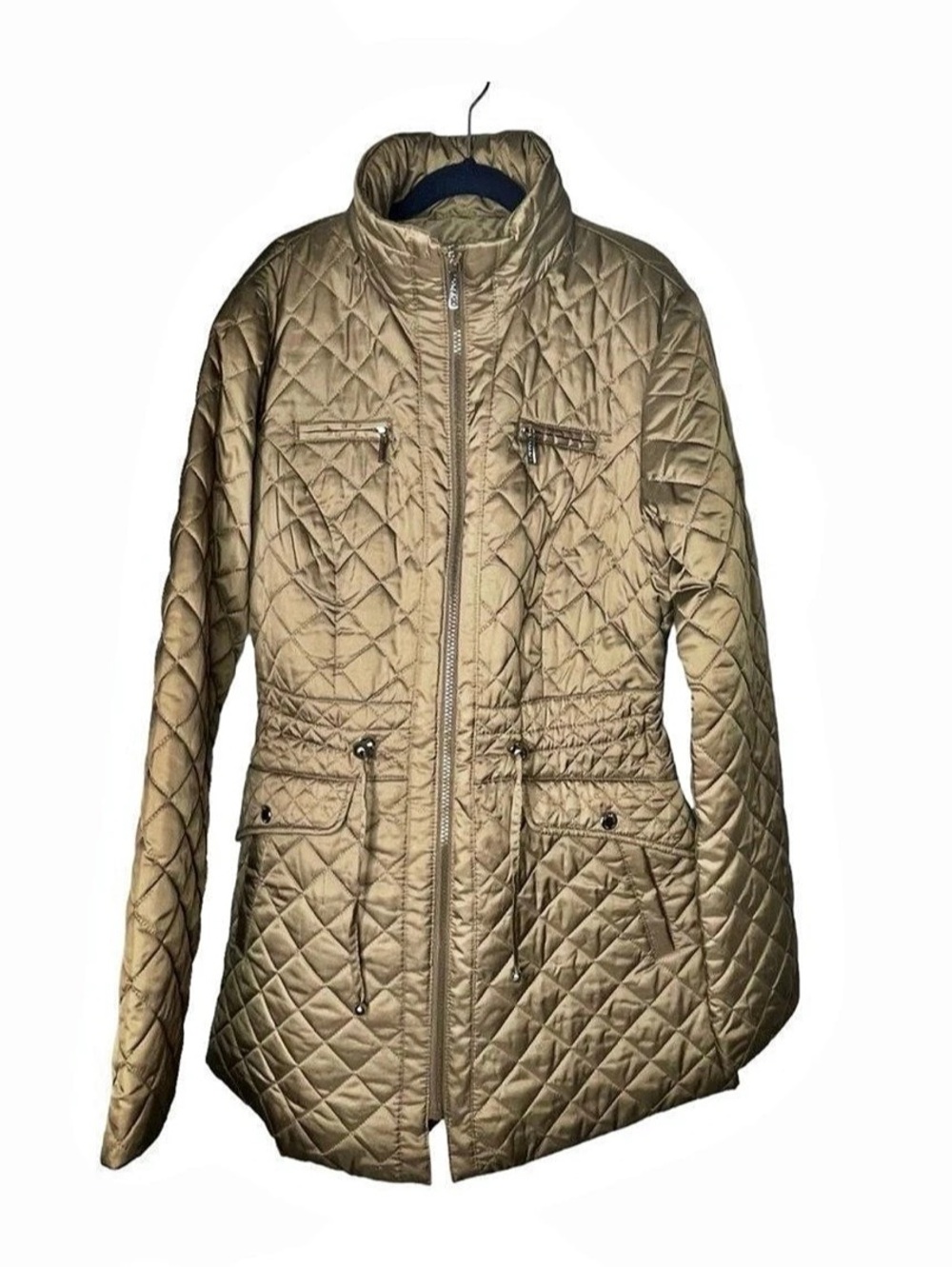 Laundry by Shelli Segal Quilted Jacket Brown Small